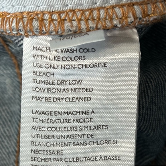 Free People We the Free My Own Lane High Rise Ripped Straight Leg Jeans Size 26 - Picture 3 of 16
